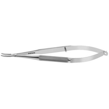 Barraquer Needle Holder, Heavy Jaws, Curved W/O Lock - S6-1009

