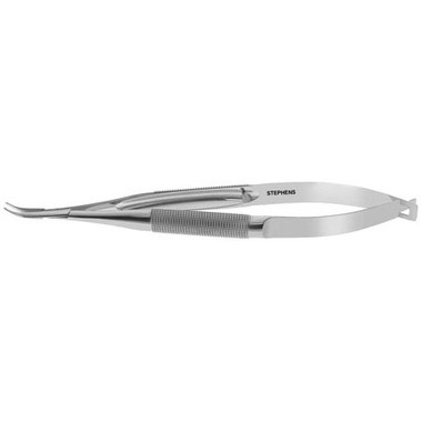 Barraquer Needle Holder, Heavy Jaws, Curved W/OLock - S6-1010

