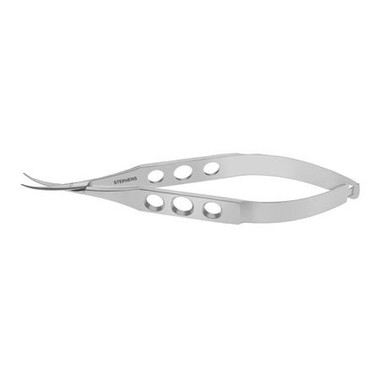 Shepard-Castroviejo Corneal Scissors Curved, Blunt Tips One Serrated Blade - S7-1255
