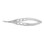 Shepard-Castroviejo Corneal Scissors Curved, Blunt Tips One Serrated Blade - S7-1255

