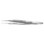 Swiss Model Iris Forceps Extra Delicate, Curved 0.1mm, 1x2 Teeth - S5-1335