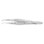 McPherson Corneal Forceps 1x2 Teeth, 0.4mm, Angled - S5-1225

