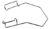 Barraquer Wire Speculum, Temporal Approach, Adult, 15mm Blades - S1-1012
