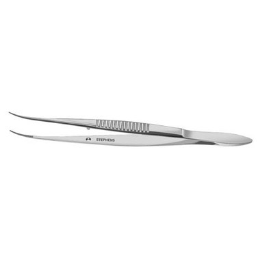 Dressing Forceps Serrated W/Guide Pin, Curved N/S - S5-1380


