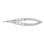 Castroviejo Keratoplasty Scissors Small Blades, Blunt Tips Angled To Side - S7-1290
