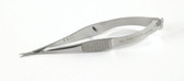 Vannas Straight Capsulotomy Scissors, Serrated Handle, Sharp Tips (242-404-041) MSI Precision