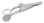 Desmarres Chalazion Forceps, Locking Thumb Screw, Open Upper Plate With Inside Dimensions Of 12mm