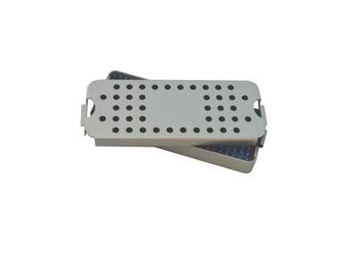 Aluminum Sterilization Tray Small ALC Size 7'' x 2'' x 0.75'' (CalTray A1100)