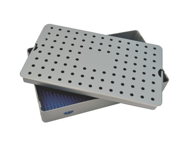 Aluminum Sterilization Tray Large Size 10'' x 6'' x 1.5'' (CalTray A4000)