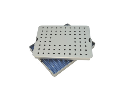 Aluminum Sterilization Tray Large Size 8.5'' x 6.75'' x 0.75'' (CalTray A5000)