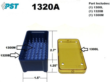 PST Micro Instrument Sterilization Tray 1.5'' x 2.7'' x 1.25'' (1320A)