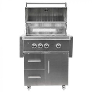 Coyote S-Series 30 inch Grill LED Lights, Ceramics, Rotis, Free Standing