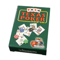 Modiano Italian Poker Game Playing Cards, Green Box Texas Poker RED Deck, Made in Italy