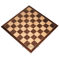 Apollo Extra Thick Tournament Chess Board with Inlaid Walnut and Maple Wood, Extra Large 20 x 20 Inch, Board Only