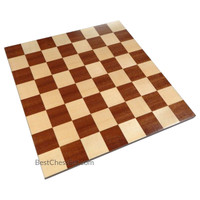 Wooden Chess Board Inlaid Walnut & Maple 18" 