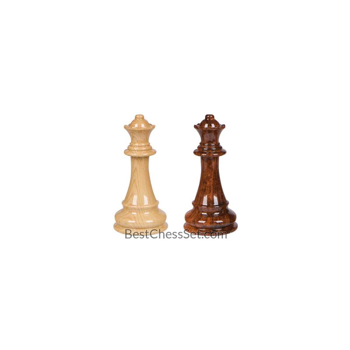 Chess 21 INCH EXTRA LARGE TOURNAMENT BURL Wood Game Set Flat Inlaid BOARD ONLY 