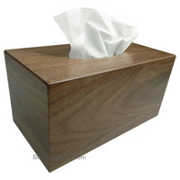 Quintara Walnut Wood Large Deluxe Tissue Paper Box Cover