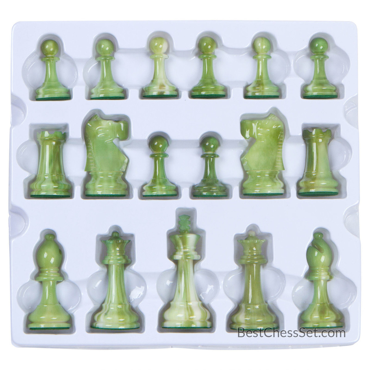 Zeus High Polymer Heavy Weighted Chess Pieces with 3.75 Inch King 
