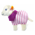 EAN 238802 Steiff plush Leni lamb with rattle, white/pink