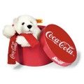 EAN 355356 Steiff plush Coca Cola polar bear in box, white