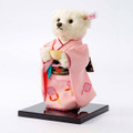 EAN 677830 Steiff mohair Sado tea ceremony Teddy bear, ecru