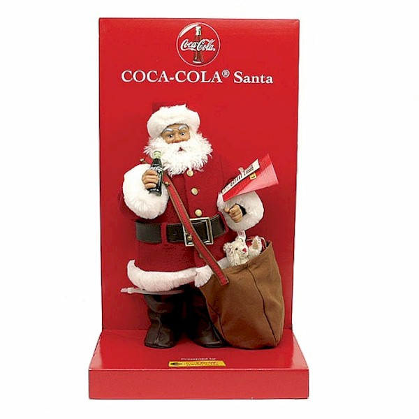 Steiff Coca-Cola Santa with Steiff Teddy bear EAN 670350