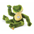 EAN 064586 Steiff woven fur Froggy frog dangling, green/yellow