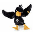 EAN 064593 Steiff plush Abraxas raven dangling, black/orange