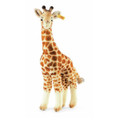 EAN 068041 Steiff woven fur Bendy giraffe, beige/brown