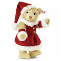 EAN 021381 Steiff mohair Mrs. Santa Claus Teddy bear with music-box, vanilla