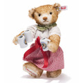 EAN 673733 Steiff mohair Wiesn waitress Teddy bear, brown tipped