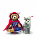 EAN 021350 Steiff alpaca Little Red Riding Hood and Wolf, russet/gray