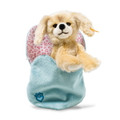 EAN 077043 Steiff plush Kelly dog in heart bag, blond
