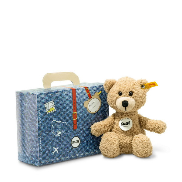 Steiff plush Sunny Teddy bear in suitcase EAN 114014