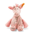 EAN 240393 Steiff plush soft cuddly friends Giselle bell giraffe with musical toy, pale pink