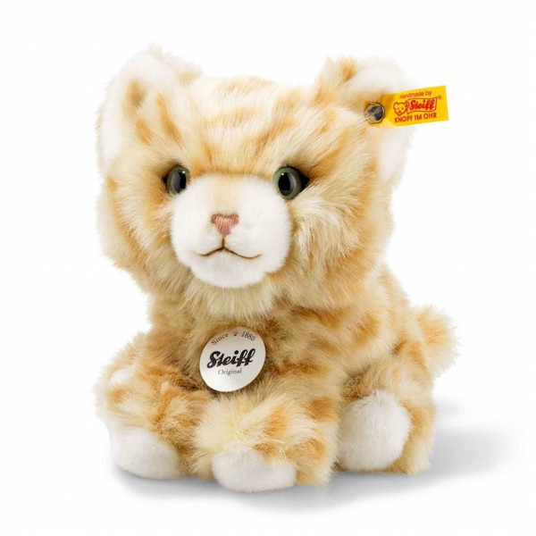 EAN 099328 Steiff plush big head Carmen cat red tabby