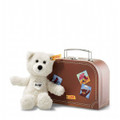 EAN 113406 Steiff plush Sunny Teddy bear in suitcase, cream