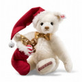 EAN 006562 Steiff mohair sweet Santa Teddy bear with music box, white