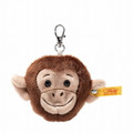 EAN 112485 Steiff plush Jocko monkey head pendant, brown/beige