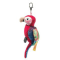 EAN 024405 Steiff plush Macaw parrot keyring National Geographic, red-blue