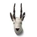 EAN 025006 Steiff linen selection deer head, light brown