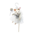 EAN 006913 Steiff mohair mouse fairy ornament, white