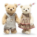 EAN 007170 Steiff wool plush Teddy bear siblings Ben & Mila, beige/vanilla
