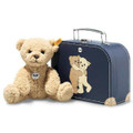 EAN 114021 Steiff plush brother Ben Teddy bear in suitcase, beige