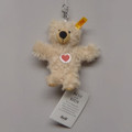 EAN 988325 Steiff plush Charley with heart Teddy bear keyring, beige