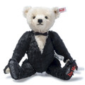 EAN 007613 Steiff mohair James Bond Dr. No Musical Teddy bear, black/white