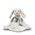 EAN 242250 Steiff plush soft cuddly friends Hoppie rabbit comforter, light gray
