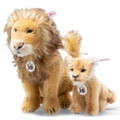 EAN 356179 Steiff mohair Disney 30th anniversary Lion King Mufasa and Simba set, golden blond