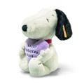 EAN 024450 Steiff plush soft cuddly friends Snoopy heartbreakers club, white