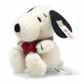 EAN 356230 Steiff mohair miniature Snoopy with heart, white